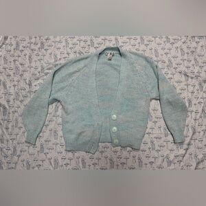 Vintage Mint Green Knit Cardigan